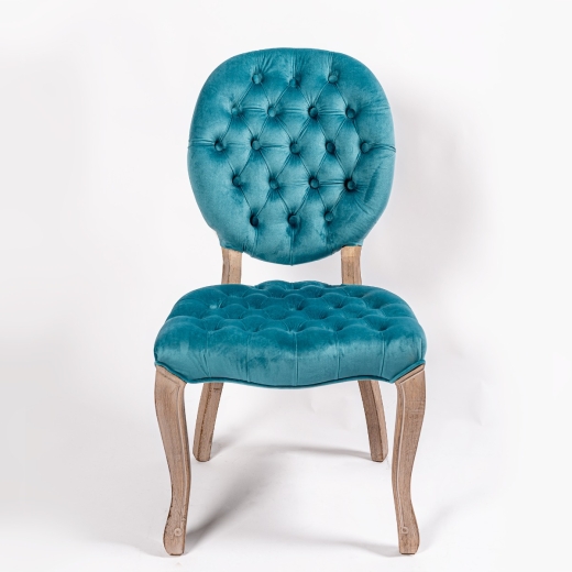 Light Blue Velvet Dining Chair