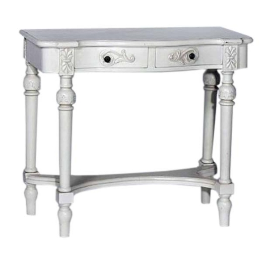 Provence Antique White Console Dressing Table