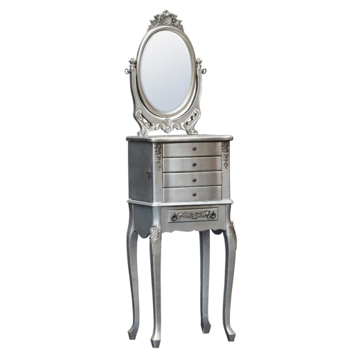 Provence Argent Vanity Cabinet with Mirror