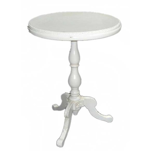 Provence Antique White Round Table 