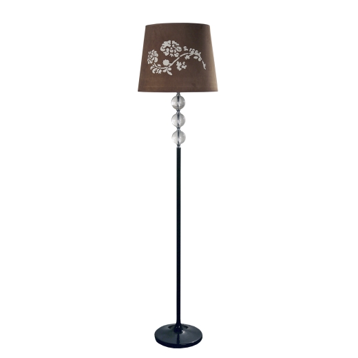 Contemporar Floor Lamp with Stylised  Flower Shade 