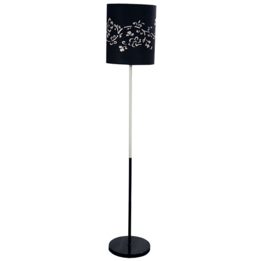 Contemporary Floor Lamp with Filigree Shade 