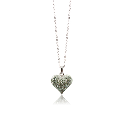 Green Double Side Heart Necklace