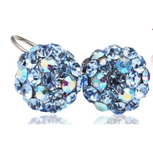 Ball Earring - Light Sapphire