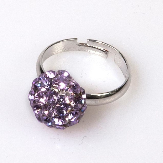 Violet Mini Ball Ring
