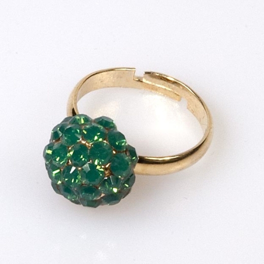 Green Opal Mini Ball Ring