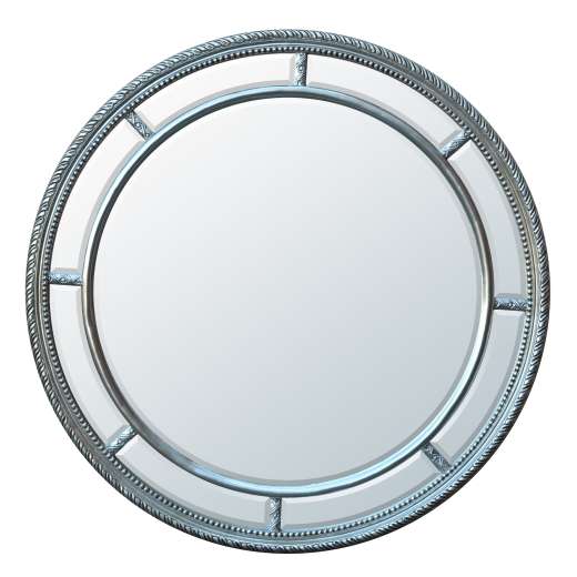 Silver Circular Mirror,Circular Inlay