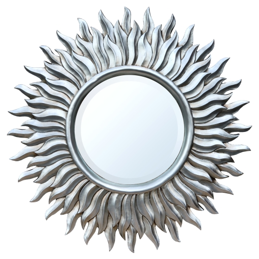 Sunburst Silver Mirror