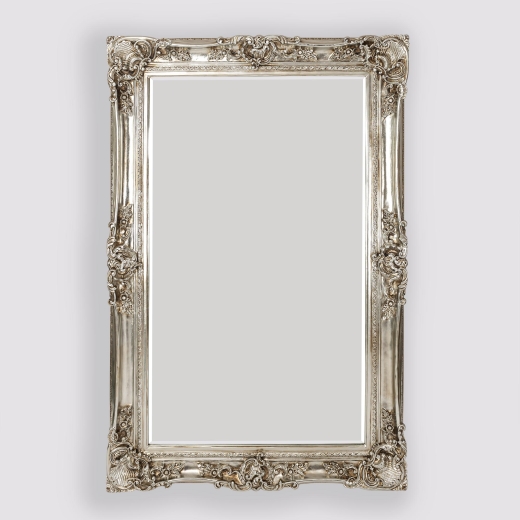 Leonardo Antique Style Silver Large Floor Standing Decorative Wall Mirror