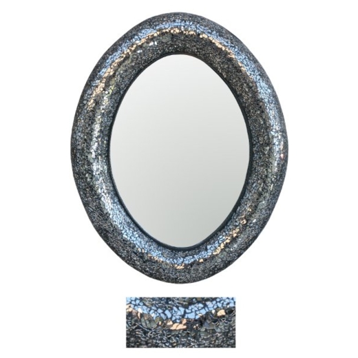 Tempered-Glass Mosaic Mirror