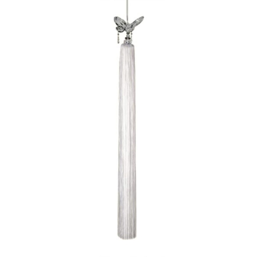 White Tassel with Crystal