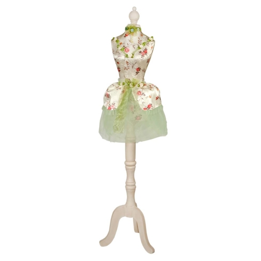 Green Floral ''Ballerina'' Dressed Decorative Mannequin