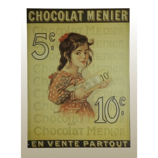 Canvas Print, Chocolat Menier, Partout - W36 X H48cm