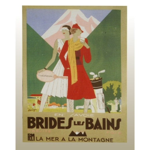 Canvas Print, Brides Les Bains - W36 X H48cm