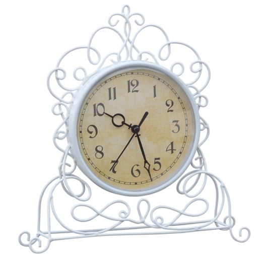 Antique White Iron Clock