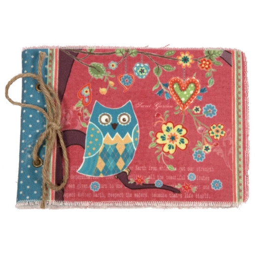 Vintage Primavera Notebook with Owl on Branch