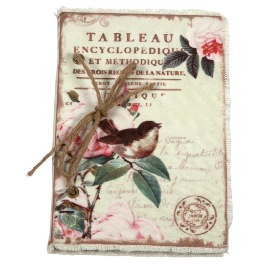 Vintage Primavera Notebook with Bird on Branch