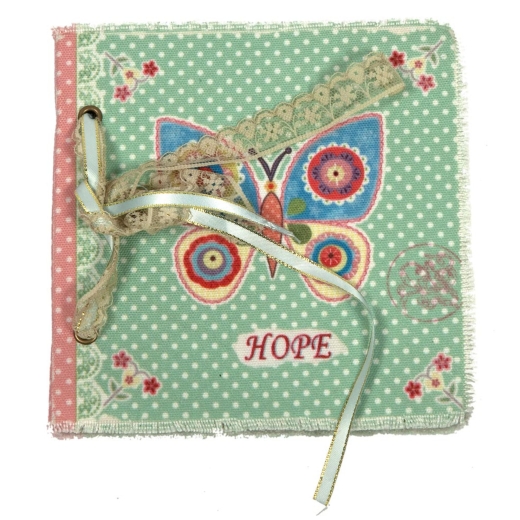 Vintage Primavera Notebook with Butterfly