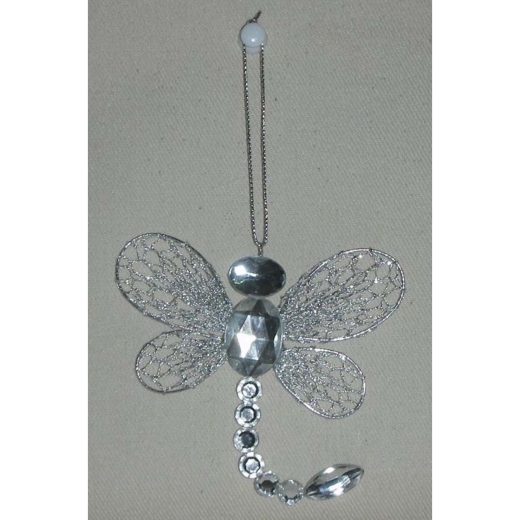 Hanging  Silver Jewel  Bead Dragonfly