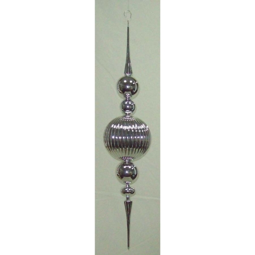 Plated Ball Finial Hanging Ornament .