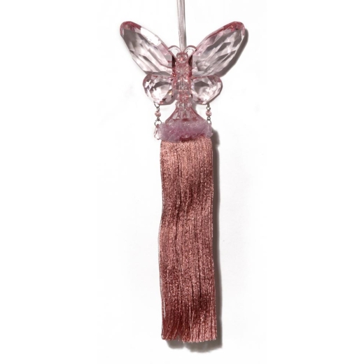 Butterfly with Tassel - Pink