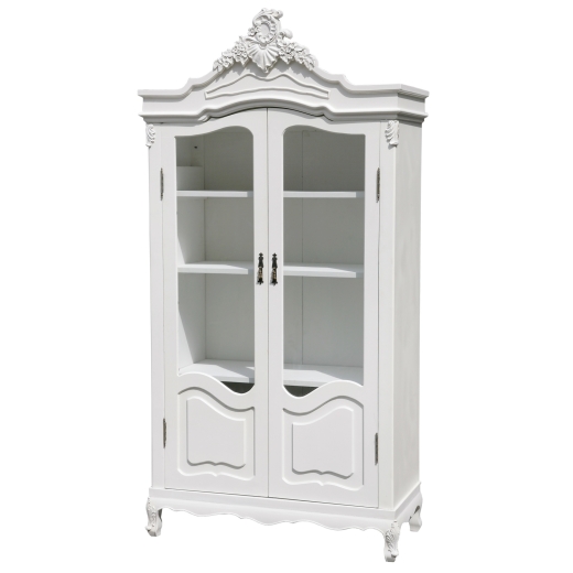 Pure White Wardrobe with Glass Door