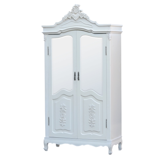Pure White Armoire Half Door