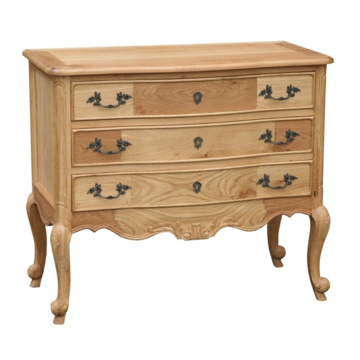 Chest 3 Drawers Natural Wood Colour