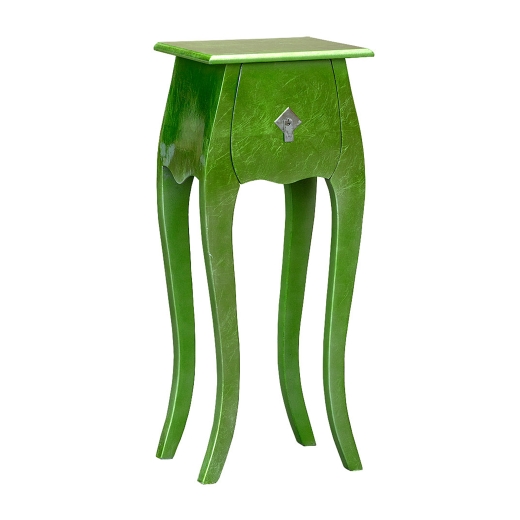 High Gloss Green  French Vintage Bedside Cabinet
