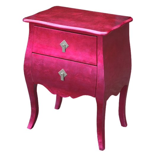 High Gloss Pink Bombe Chest