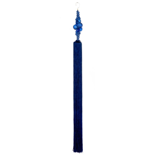 Blue  Long Tassel  with Crystal