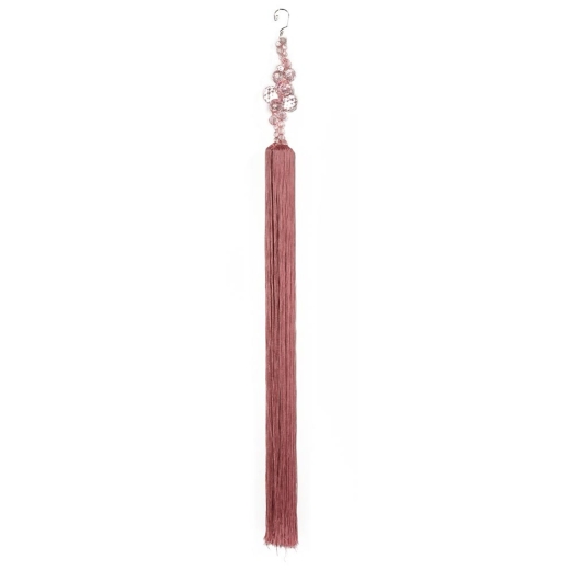 Pink  Long Tassel  with Crystal