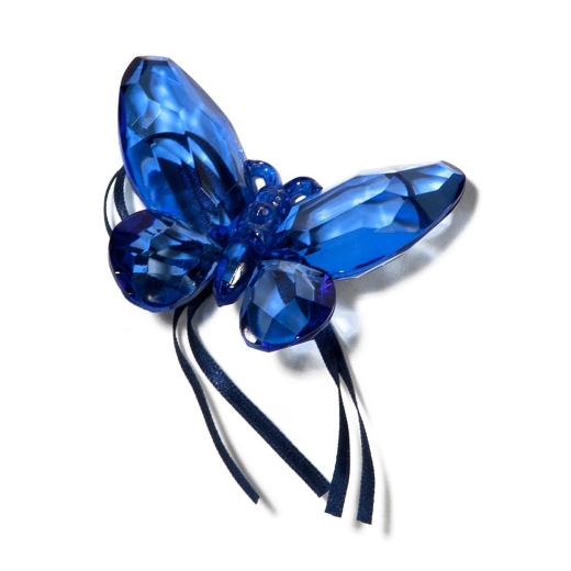 Blue Butterfly with Ribbon