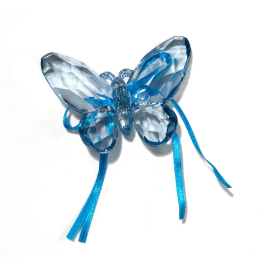 Royal Blue Butterfly with Ribbon