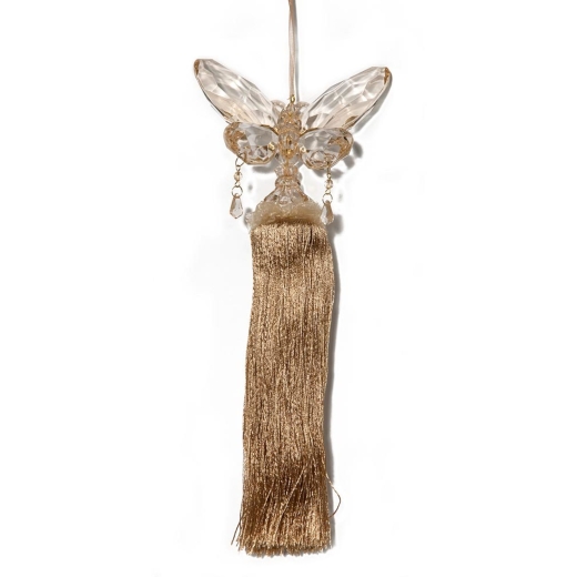Honey/Champagne Butterfly with Tassel 