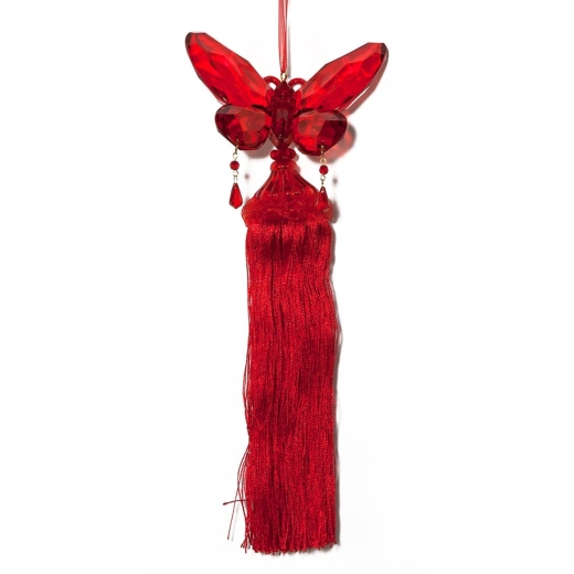 Red Butterfly with Tassel s