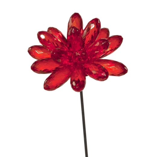 Red Flower with Pike