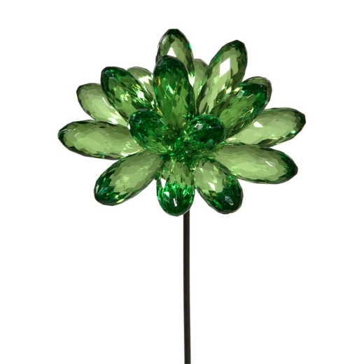 Green Flower with Heart