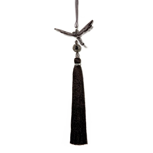 Smoked/Black Dragonfly with Tassel 