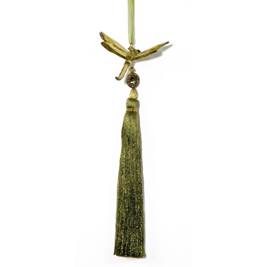 Olive Dragonfly with Tassel 