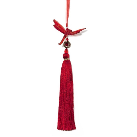 Red Dragonfly with Tassel 