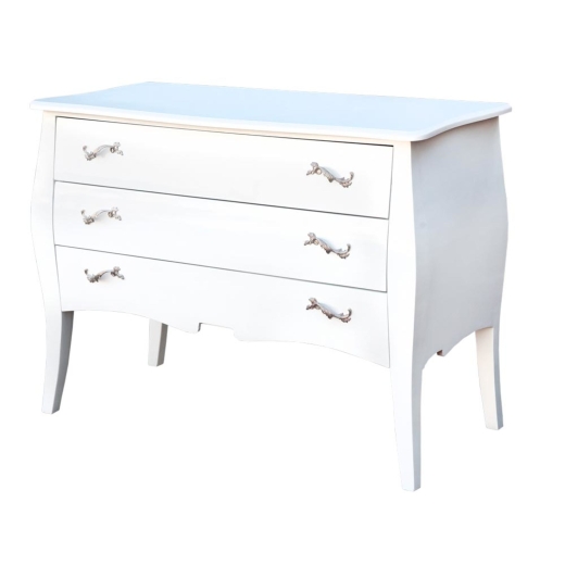 High Gloss White Chest of Drawers