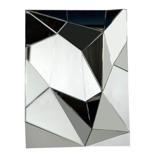 Contemporary Venetian Geometric Prism Decorative Wall Bedroom Hall Mirror