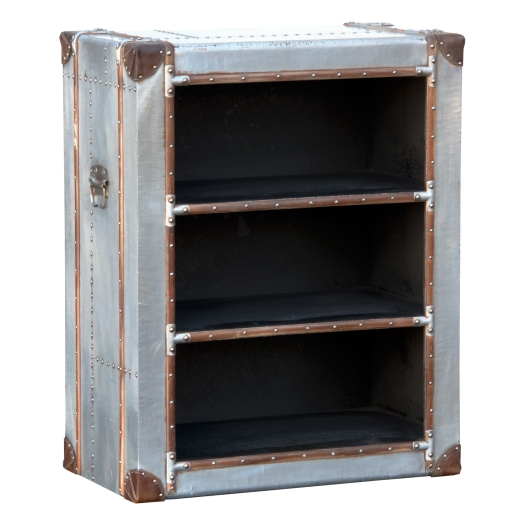 Industrial Aluminium Style Bookcase