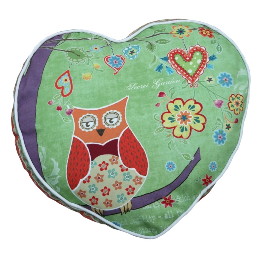 Vintage Primavera Cushion with Owl In Tree