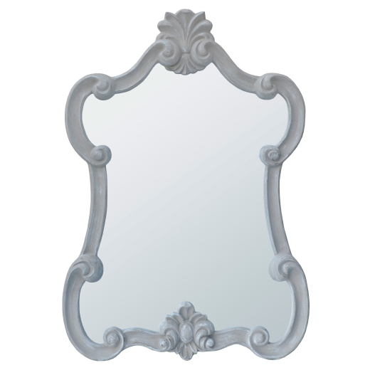 Mireille Antique Taupe Rococo Style Decorative Wall Bedroom Hall Mirror