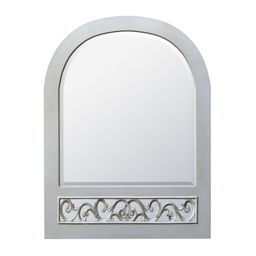 Paisley Silver Fretted Mirror