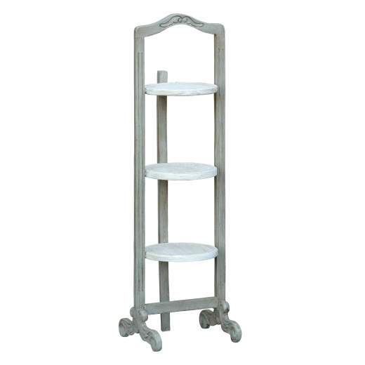 Grey and White 3 Shelf Stand