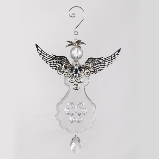 Decorative Accessories Long Angel Clear Acrylic with Silver