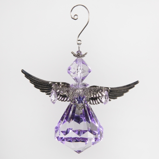 Decorative Accessories Angel Lila Acrylic Diamond  with Silver